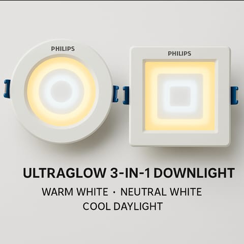 Phillips Ultra Glow - Downlight - LED- Round Light- 15W