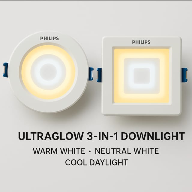 Phillips Ultra Glow - Downlight - LED- Round Light- 15W