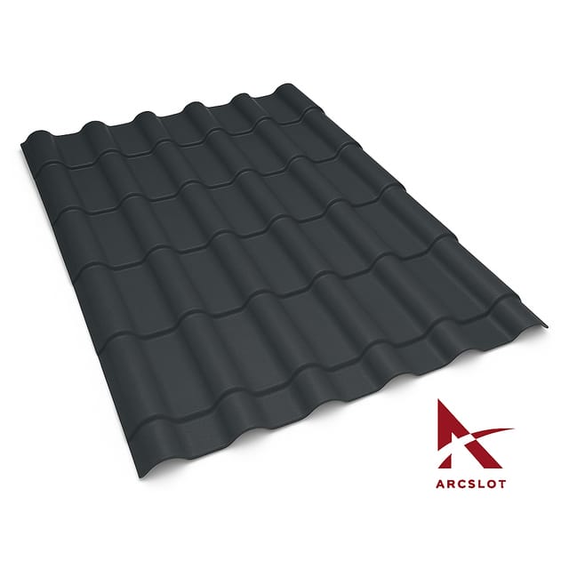 UPVC Tile Profile Sheet - GREY Colour