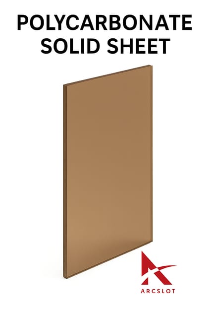 Polycarbonate Solid Sheet- 2MM - LOTUS ( Bronze)