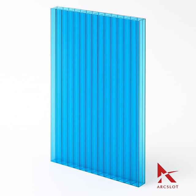 Lotus Polycarbonate Multiwall Sheet (10mm thick) - Blue