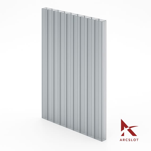 Lotus Polycarbonate Multiwall Sheet (10mm thick) - Metallic Grey