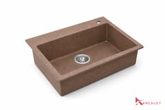 Kitchen Quartz Sink - Small ( Brown Colour )