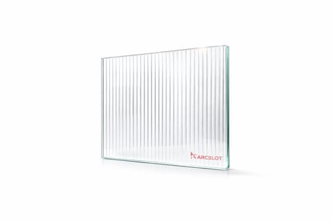 Polycarbonate Fluted Solid Sheet- 3MM (Clear)